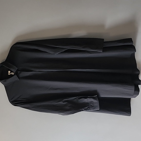 Comfy USA Tops - COMFY USA BACK ZIPPER BUTTON DOWN BLOUSE